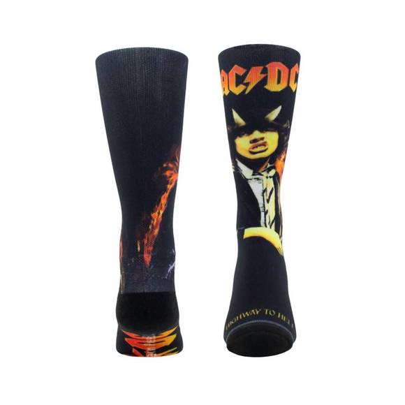 NEW PERRI‚ÄôS SOCKS unisex - ac/dc highway to hell sock in black - Picture 2 of 3